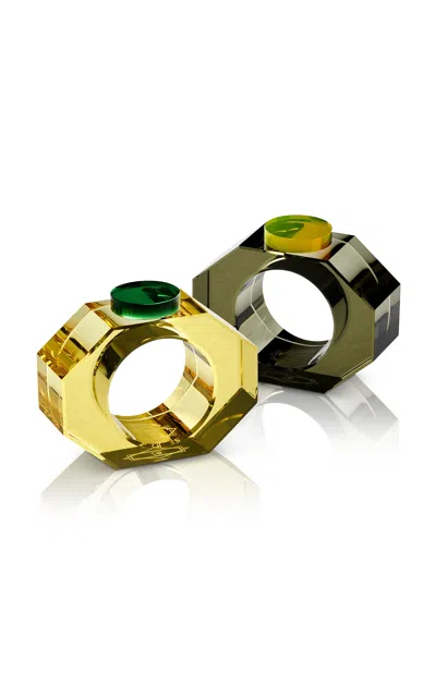 Reflections Copenhagen - Set-of-two Shelby Napkin Rings - Yellow