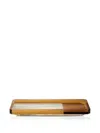 Reflections Copenhagen Shadow Crystal And Onyx Tray In Brown