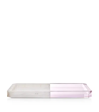 Reflections Copenhagen Small Crystal-onyx Mad Trinket Tray In Pink