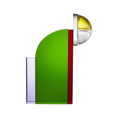 Pre-owned Reflections Copenhagen Soho Crystal Book End, Handsculpted Contemporary Crystal In Green