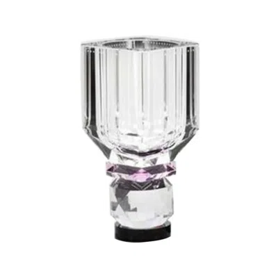 Pre-owned Reflections Copenhagen Utah Crystal Vase, Hand-sculpted Contemporary Crystal In Transparent