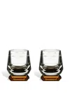 Reflections Copenhagen Whimsy Whisky Glass (set Of Two) In Transparent