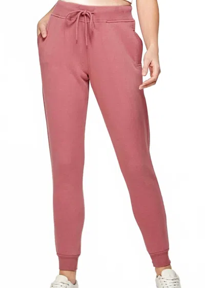Reflex Fleece Joggers In Begonia Pink