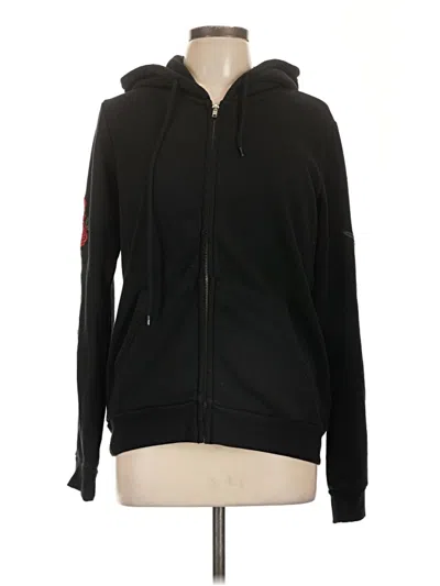 Pre-owned Reflex Zip Up Hoodie In Black