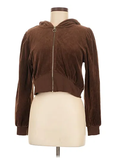 Pre-owned Reflex Zip Up Hoodie In Brown