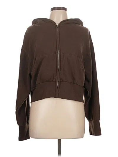 Pre-owned Reflex Zip Up Hoodie In Brown