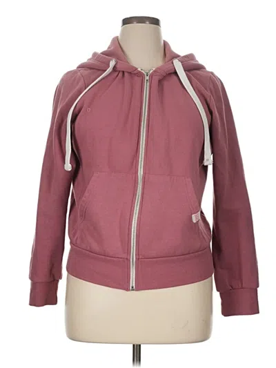 Pre-owned Reflex Zip Up Hoodie In Burgundy