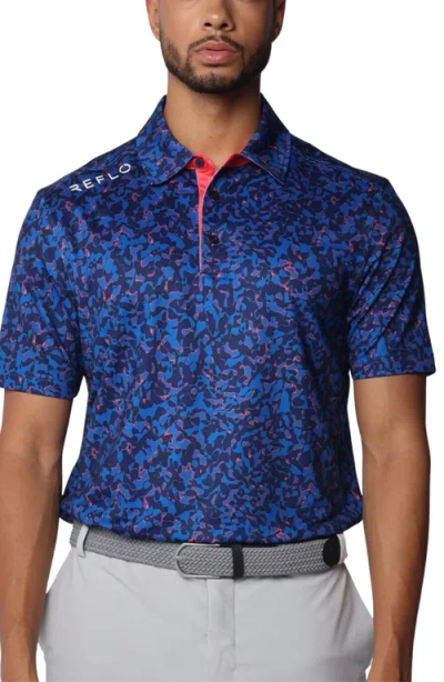 Reflo Tagus Performance Sustainable Polo In Deep Navy