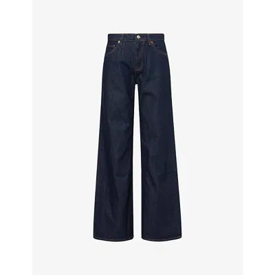 Reformation Womens Cary Low-rise Slouchy Denim Jeans Ondine