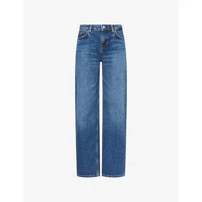 Reformation Womens Charlee Straight-leg Denim Jeans Maggiore