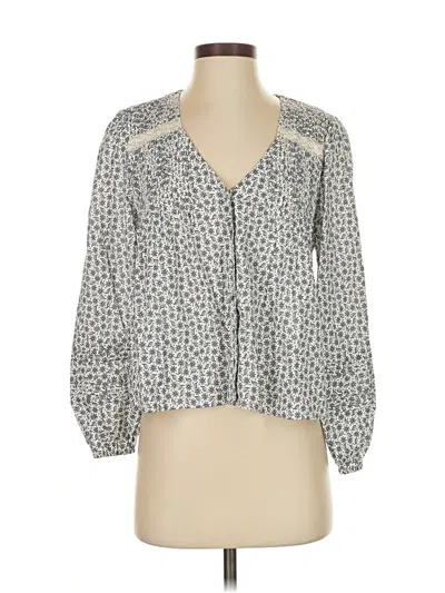 Pre-owned Reformation 3/4 Sleeve Blouse In Gray