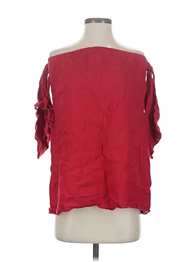 Pre-owned Reformation 3/4 Sleeve Blouse In Red