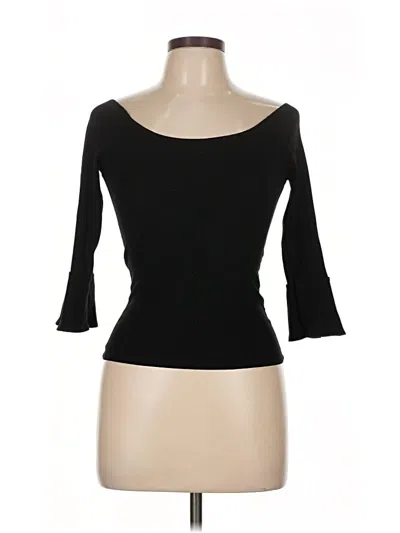 Pre-owned Reformation 3/4 Sleeve T-shirt In Black