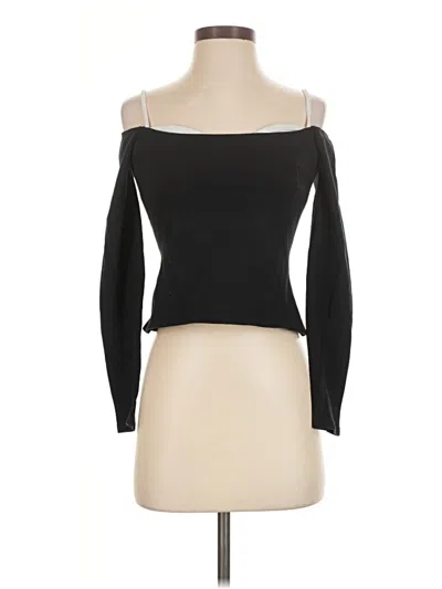 Pre-owned Reformation 3/4 Sleeve T-shirt In Black