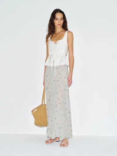 Reformation Abbie Skirt Blue 12