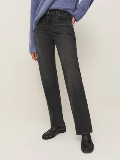 Reformation Abby Low Rise Straight Jeans In Trinity