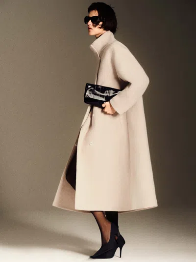 Reformation Addison Coat Ivory Large