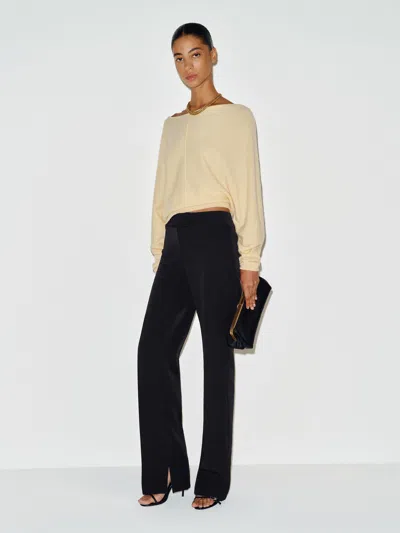 Reformation Addison Low Rise Pant Black 0