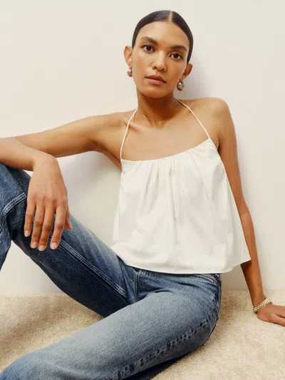Reformation Addy Top In White