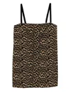 Reformation Adette Dress In Brown