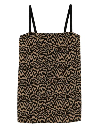 Reformation Adette Dress In Brown