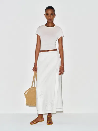 Reformation Jupe Adri Ivoire 34 In White