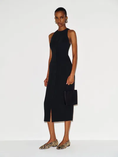 Reformation Agathe Dress Black 0 In Noir