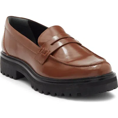 Reformation Agathea Chunky Loafer In Brown