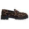 Reformation Agathea Leopard-print Loafers In Animal Print Ponyhair In Multi