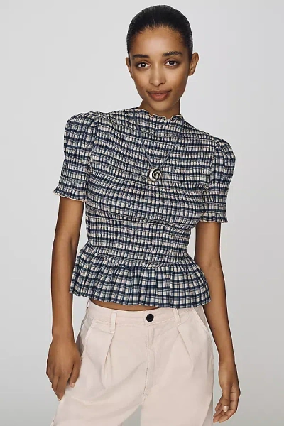 Reformation Aggie Top In Blue
