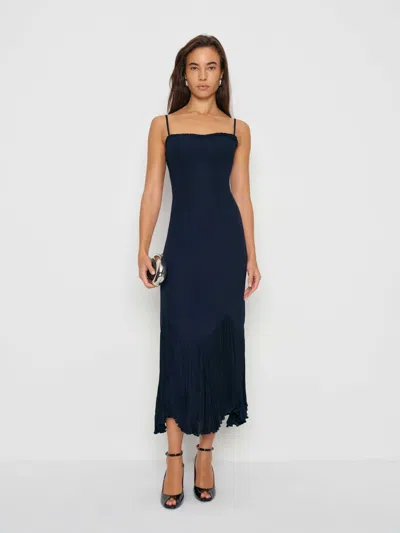 Reformation Aiko Dress In Blue