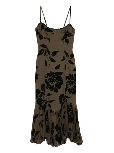 Reformation Aiko Dress In Green