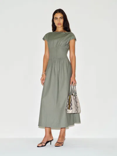 Reformation Aintana Dress Sage Green 12