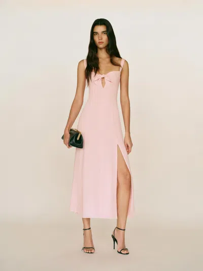 Reformation Aislinn Dress Pink 4