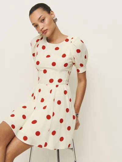 Reformation Aiyana Dress In Carmona Dot