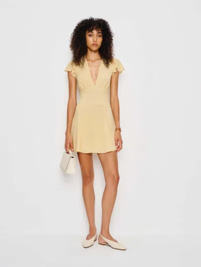 Reformation Alain Dress In Brown