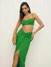 Reformation Alana Two Piece In Kelly Green