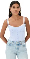 Reformation Alani Top In Mineral Stripe