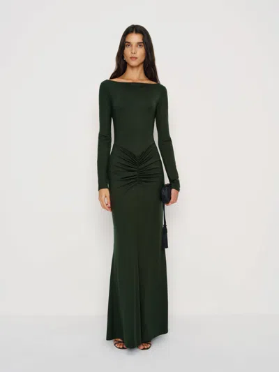 Reformation Alara Knit Dress In Green