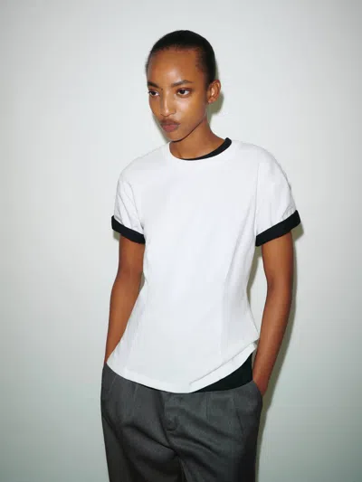 Reformation Albie Knit Top Ivory Xl In White