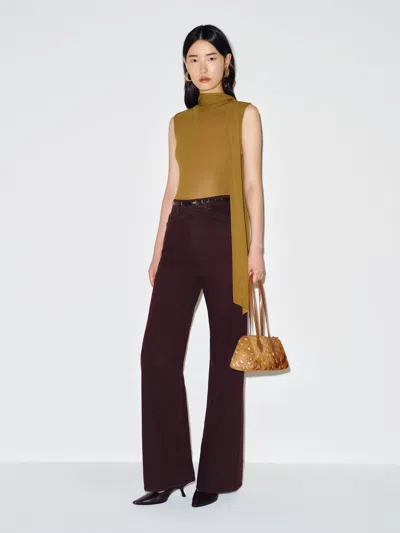 Reformation Alessandra Knit Top Yellow Large