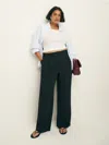 Reformation Alex Mid Rise Pant Es In Black