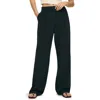 Reformation Alex Wide Leg Linen Pants In Black