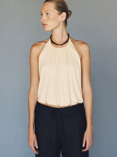 Reformation Alexis Knit Top Ivory Small In White