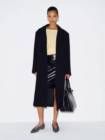 Reformation Alisa Coat Black Large