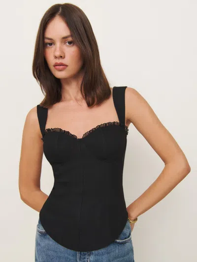 Reformation Alisa Top In Black