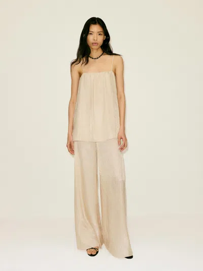 Reformation Allegra Two Piece Champagne Large In Neutral