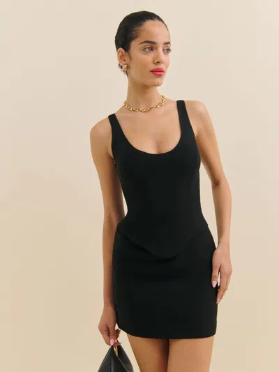 Reformation Allen Dress In Black