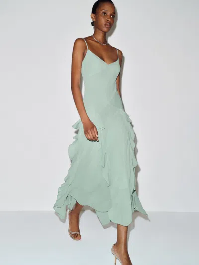 Reformation Allissa Dress Green 10