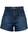 Reformation Alyssa Denim Shorts In Blue